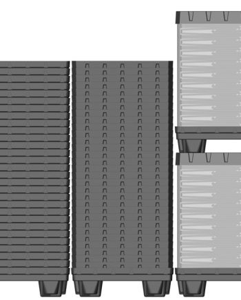 Box TP Contenedor plástico 800x600 mm sistema de retorno de mercancía | Ribawood