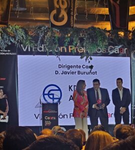 Premio CAAR a Dirigente del Año: Javier Burunat (KDK Automotive Borja). 