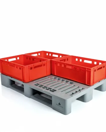 Palet TIPO H1 virgen 1200 X 800 perforado 3 patines: imagen 4