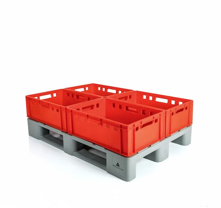 Palet TIPO H1 virgen 1200 X 800 perforado 3 patines: imagen 5