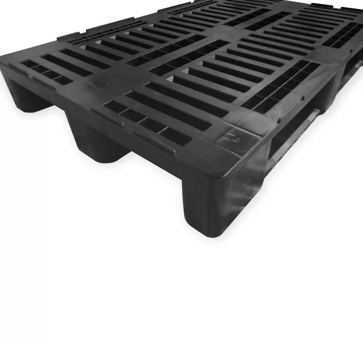 Palet TIPO H1 reciclado 1200 X 800 perforado 3 patines: imagen 4