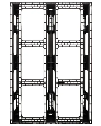 Palet RUP 1200 X 800 perforado 3 patines: imagen 4