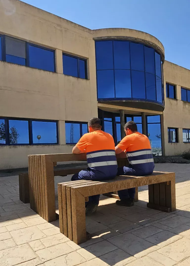 zona de descanso sostenible en Ribawood